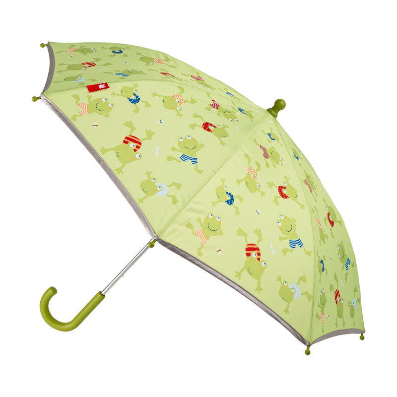 Umbrela pentru copii cu margine reflectorizanta, Broscute, Sigikid